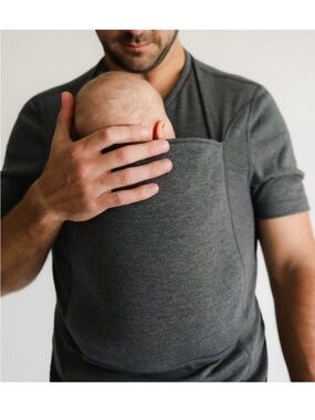 Lalabu Gray Original Dad Shirt Grey Short Sleeve Size M